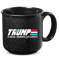 Trump A Real American Hero 15oz Campfire Ceramic Mug