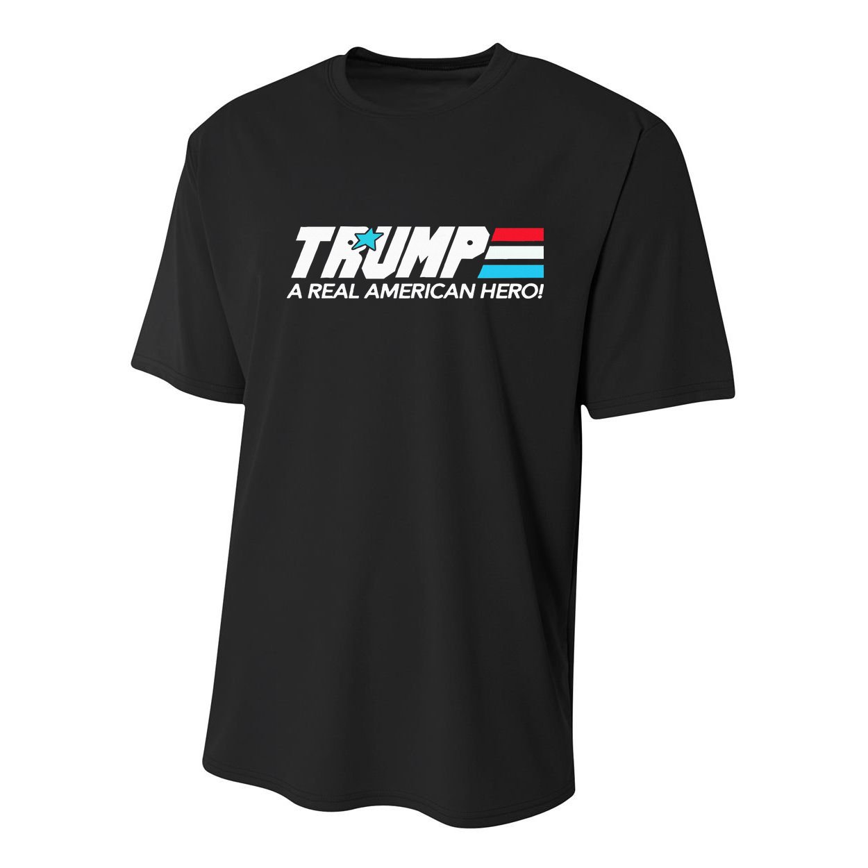 Trump A Real American Hero Youth Performance Sprint T-Shirt