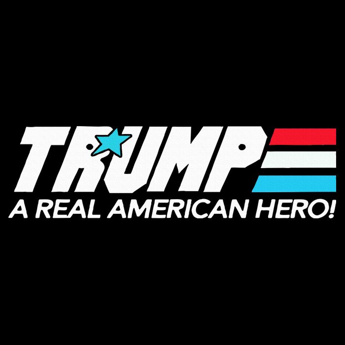 Trump A Real American Hero Cropped Pullover Crew
