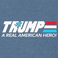 Trump A Real American Hero Garment-Dyed Sweatshirt
