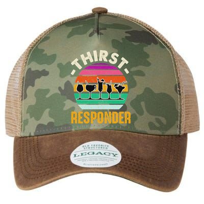 Thirst A Responder Funny Bartender Barman Barkeeper Barista Legacy Tie Dye Trucker Hat