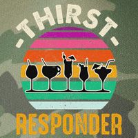 Thirst A Responder Funny Bartender Barman Barkeeper Barista Legacy Tie Dye Trucker Hat