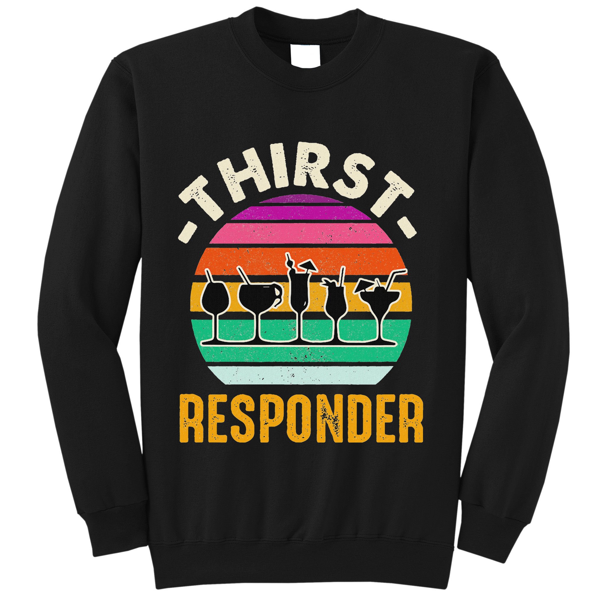 Thirst A Responder Funny Bartender Barman Barkeeper Barista Sweatshirt
