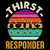 Thirst A Responder Funny Bartender Barman Barkeeper Barista City Backpack