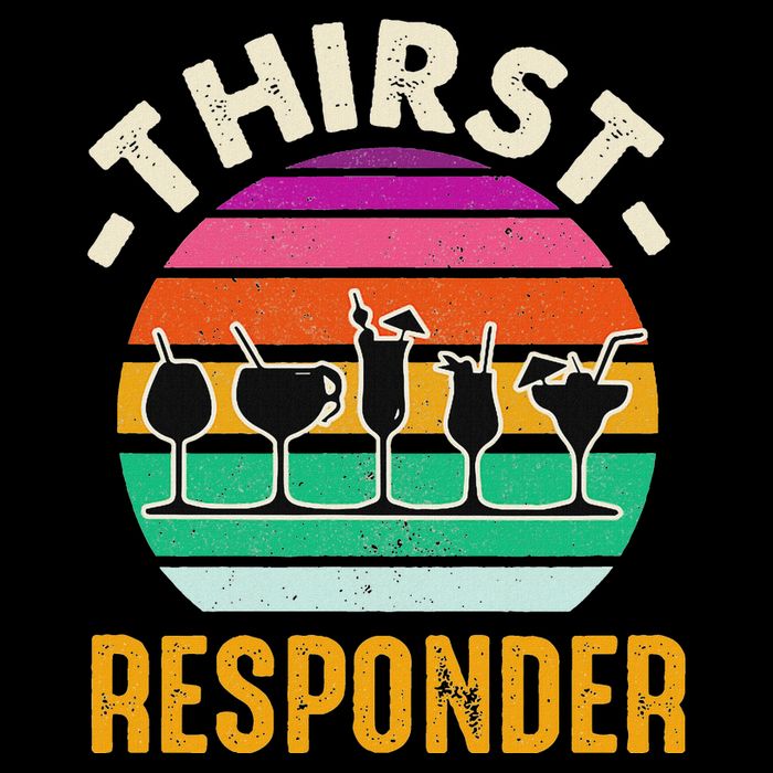 Thirst A Responder Funny Bartender Barman Barkeeper Barista City Backpack
