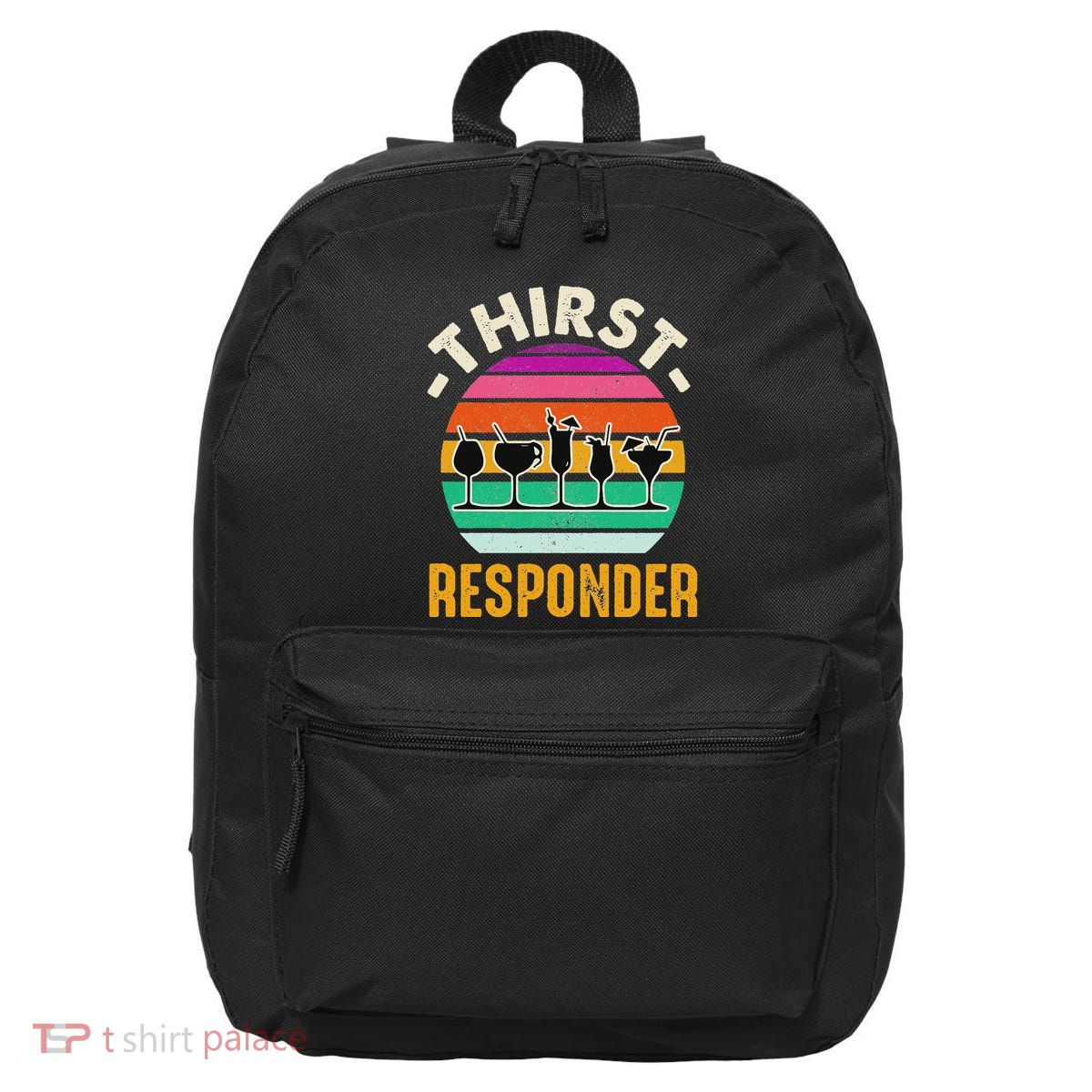 Thirst A Responder Funny Bartender Barman Barkeeper Barista 16 in Basic Backpack