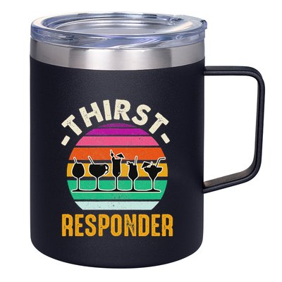 Thirst A Responder Funny Bartender Barman Barkeeper Barista 12oz Stainless Steel Coffee Mug