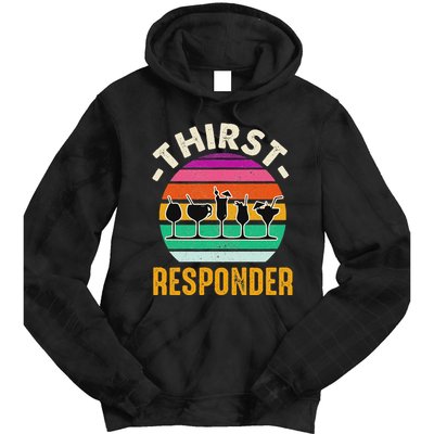 Thirst A Responder Funny Bartender Barman Barkeeper Barista Tie Dye Hoodie