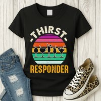 Thirst A Responder Funny Bartender Barman Barkeeper Barista Womens T-Shirt