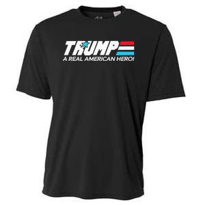 Trump A Real American Hero Cooling Performance Crew T-Shirt