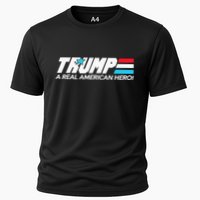 Trump A Real American Hero Cooling Performance Crew T-Shirt