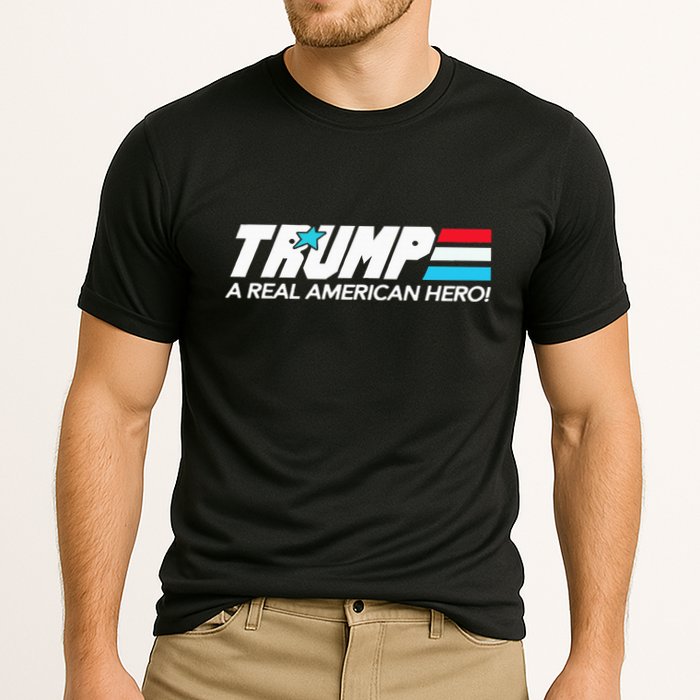 Trump A Real American Hero Cooling Performance Crew T-Shirt