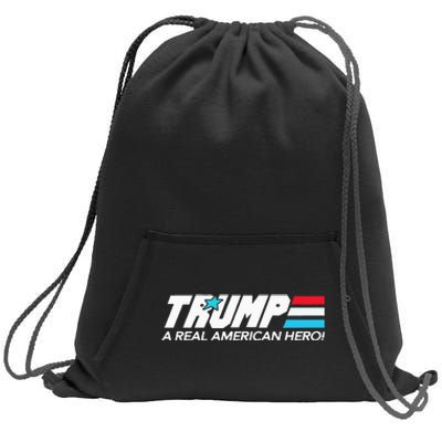 Trump A Real American Hero Sweatshirt Cinch Pack Bag