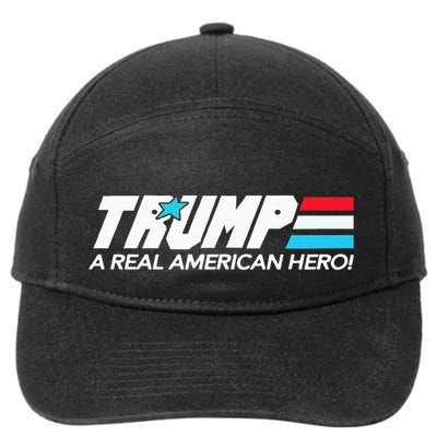Trump A Real American Hero 7-Panel Snapback Hat