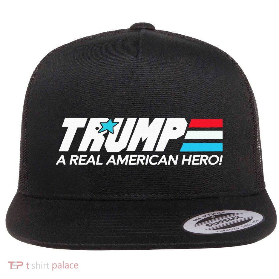 Trump A Real American Hero Flatbill Hat