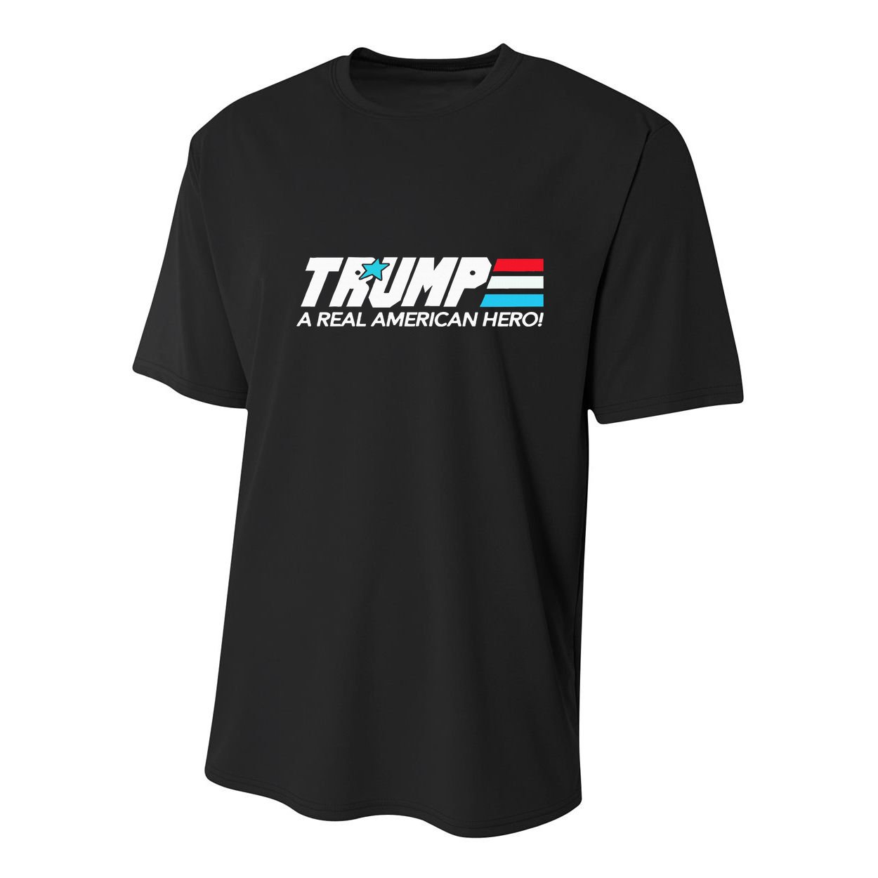 Trump A Real American Hero Youth Performance Sprint T-Shirt