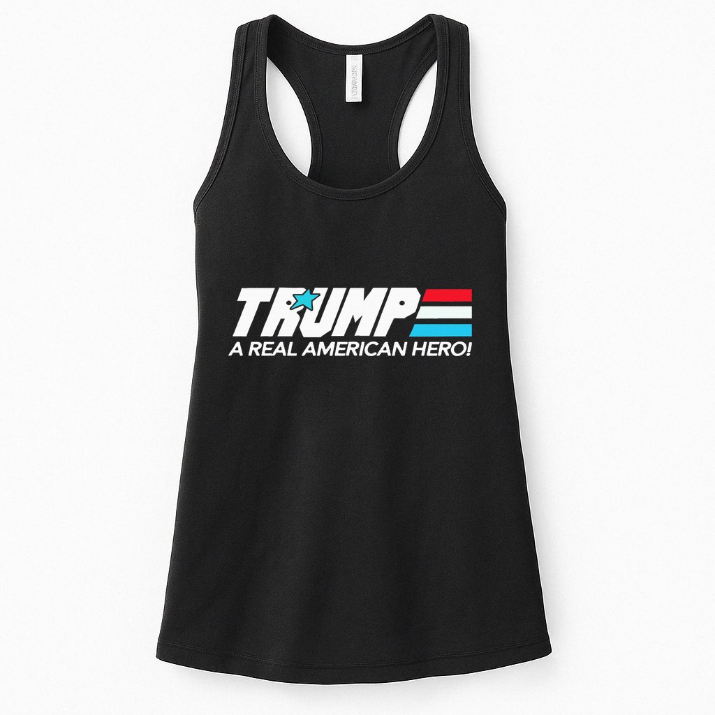 Trump A Real American Hero Womens Tank Top