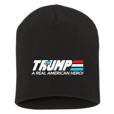 Trump A Real American Hero Short Acrylic Beanie
