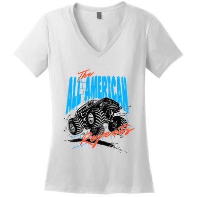 The Allamerican Rejects Monster Truck Women's V-Neck T-Shirt