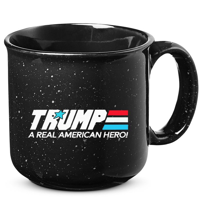 Trump A Real American Hero 15oz Campfire Ceramic Mug