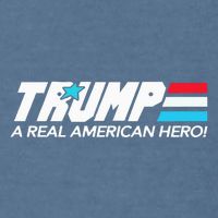 Trump A Real American Hero Garment-Dyed Sweatshirt
