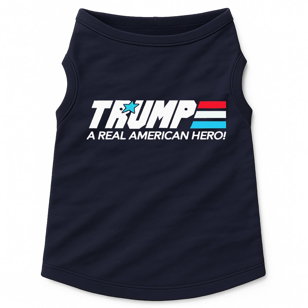 Trump A Real American Hero Doggie Tank