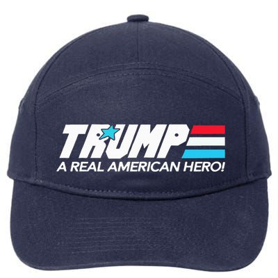 Trump A Real American Hero 7-Panel Snapback Hat