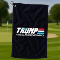 Trump A Real American Hero Golf Towel