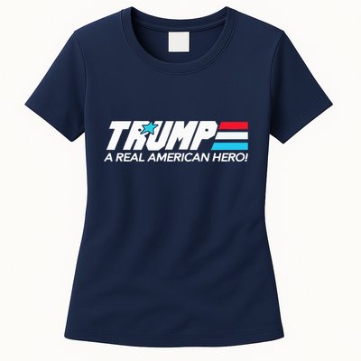 Trump A Real American Hero Womens T-Shirt