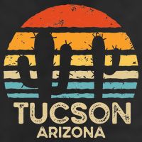 Tucson Arizona Retro Sunset Adult Drive Performance Visor