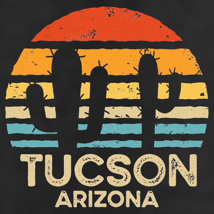 Tucson Arizona Retro Sunset Adult Drive Performance Visor