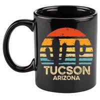 Tucson Arizona Retro Sunset 11oz C Handle Ceramic Mug