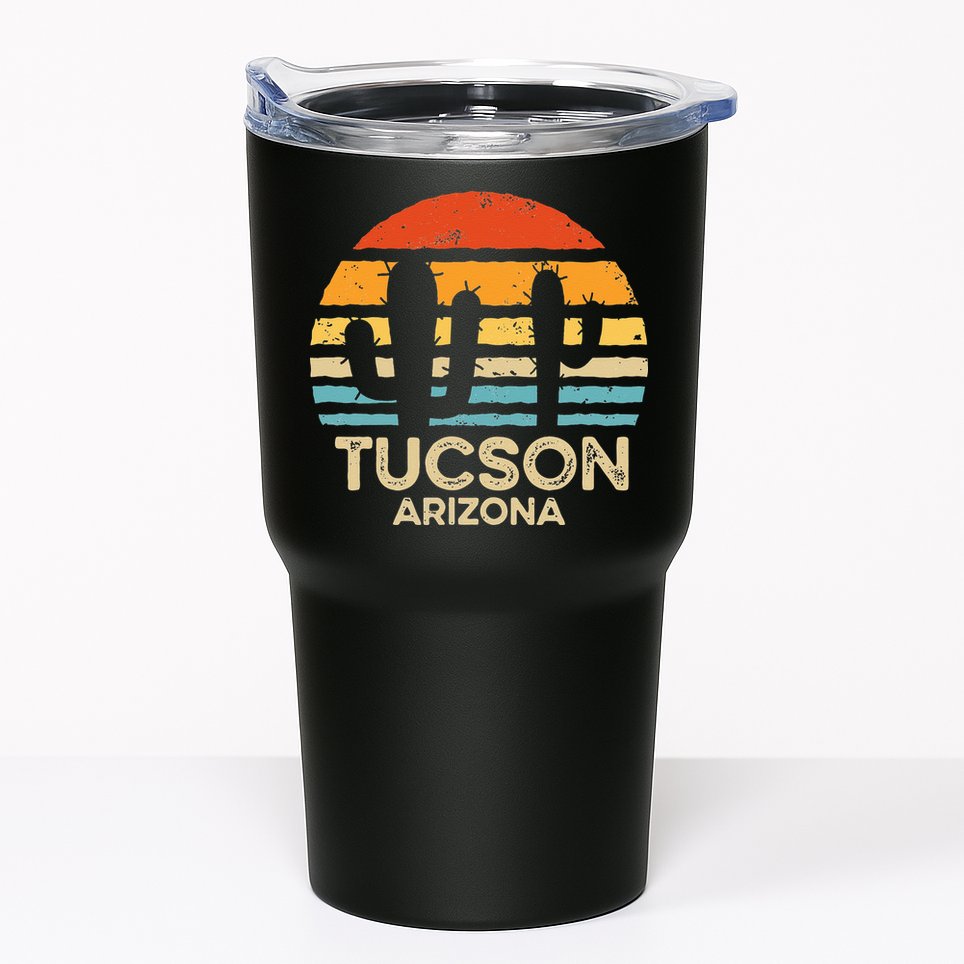 Tucson Arizona Retro Sunset Tumbler