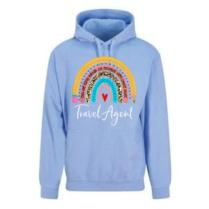 Travel Agent Rainbow Leopard Travel And Tourism Gift Unisex Surf Hoodie