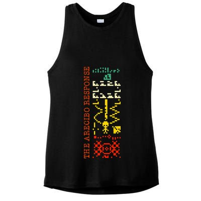 The Arecibo Response Chilbolton Crop Circle Alien Reply Ladies PosiCharge Tri-Blend Wicking Tank