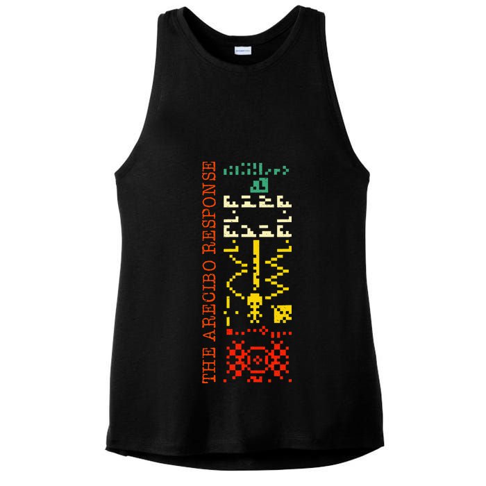 The Arecibo Response Chilbolton Crop Circle Alien Reply Ladies PosiCharge Tri-Blend Wicking Tank