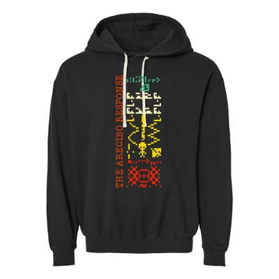 The Arecibo Response Chilbolton Crop Circle Alien Reply Garment-Dyed Fleece Hoodie