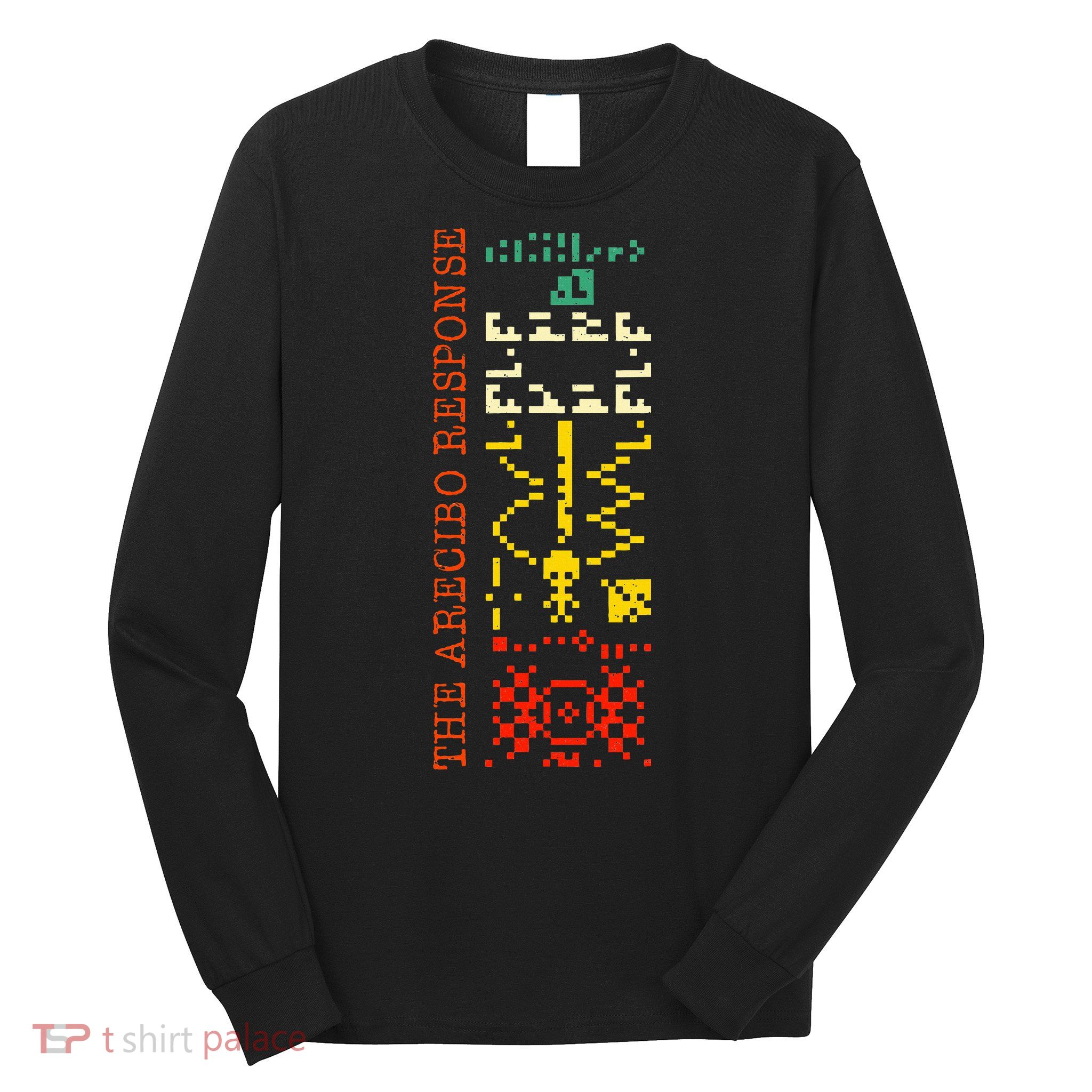 The Arecibo Response Chilbolton Crop Circle Alien Reply Long Sleeve Shirt