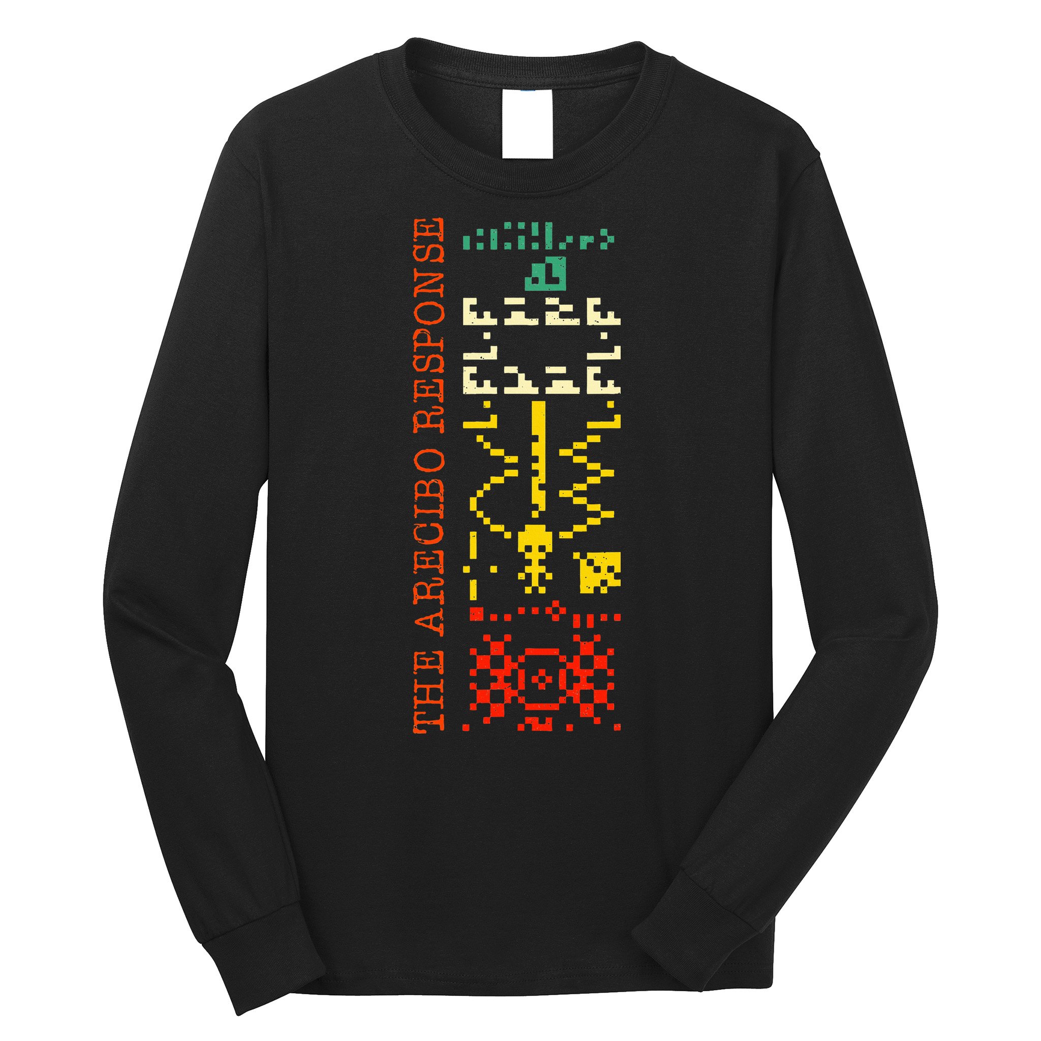 The Arecibo Response Chilbolton Crop Circle Alien Reply Long Sleeve Shirt