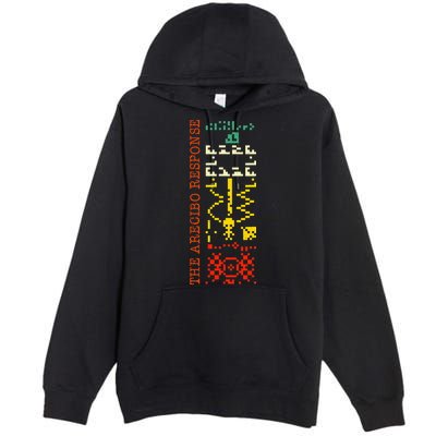 The Arecibo Response Chilbolton Crop Circle Alien Reply Premium Pullover Hoodie