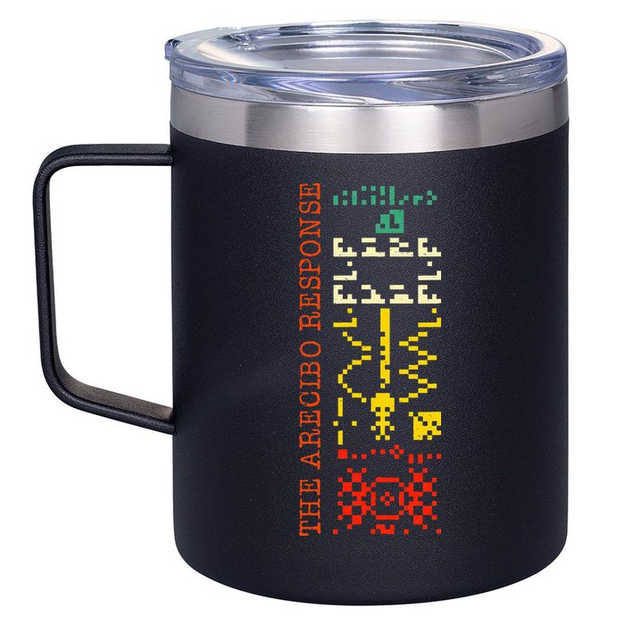 The Arecibo Response Chilbolton Crop Circle Alien Reply 12oz Stainless Steel Coffee Mug