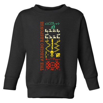 The Arecibo Response Chilbolton Crop Circle Alien Reply Toddler Sweatshirt