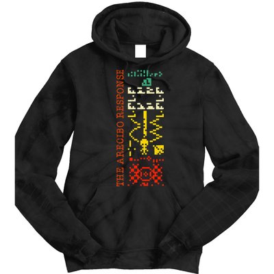 The Arecibo Response Chilbolton Crop Circle Alien Reply Tie Dye Hoodie