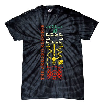 The Arecibo Response Chilbolton Crop Circle Alien Reply Tie-Dye T-Shirt
