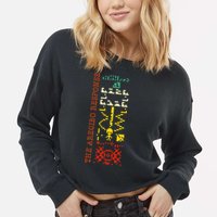 The Arecibo Response Chilbolton Crop Circle Alien Reply Cropped Pullover Crew
