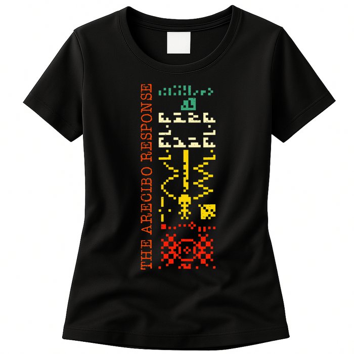 The Arecibo Response Chilbolton Crop Circle Alien Reply Womens T-Shirt