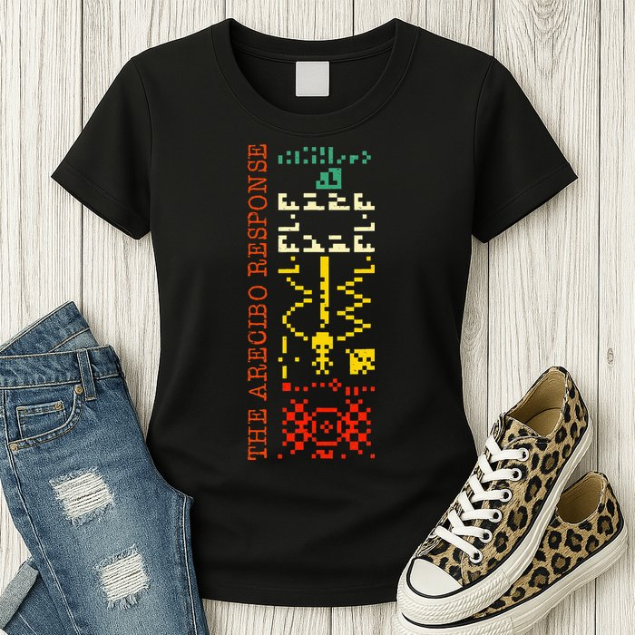 The Arecibo Response Chilbolton Crop Circle Alien Reply Womens T-Shirt