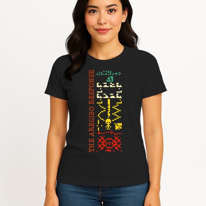 The Arecibo Response Chilbolton Crop Circle Alien Reply Womens T-Shirt