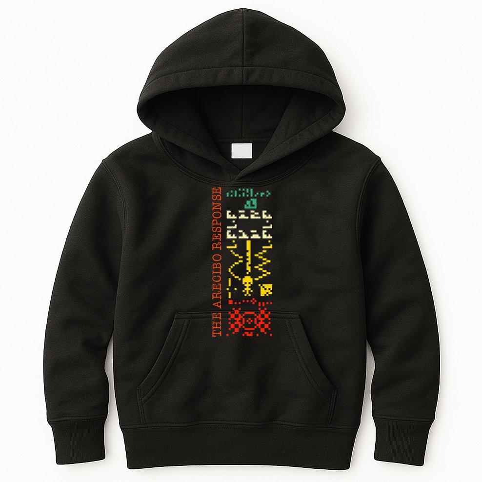 The Arecibo Response Chilbolton Crop Circle Alien Reply Kids Hoodie