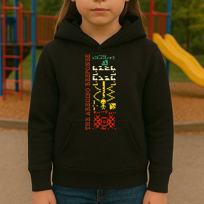 The Arecibo Response Chilbolton Crop Circle Alien Reply Kids Hoodie